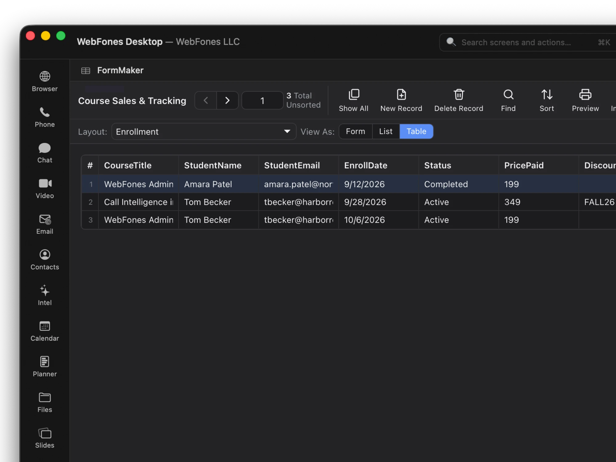 Scripts and calculations in WebFones FormMaker
